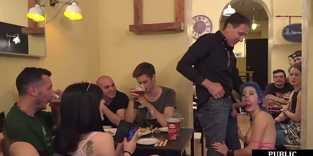 babes,bdsm,blowjob,gagging,public,slapping,slut,threesome