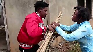 A blind woman went to fetch some firewood in the bush, a village prince came to help her then took her home for a nice tear up